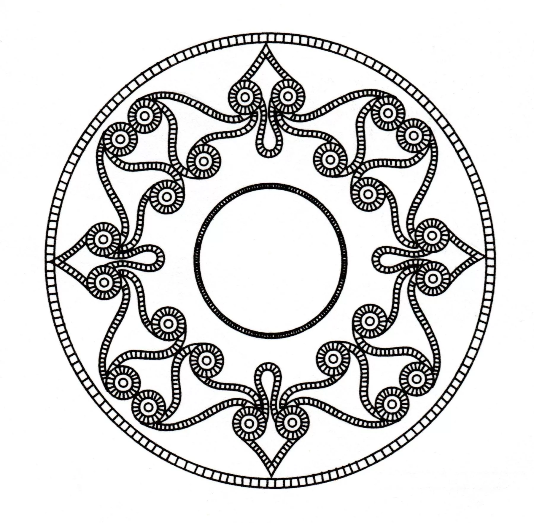 Celtic art - 9 (Printable Coloring Page for adults)