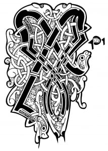 Celtic art design (Coloring Page)