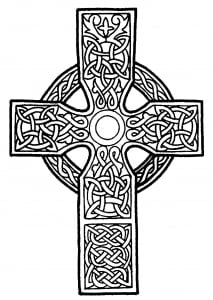 Celtic cross (Celtic Art Coloring Page)
