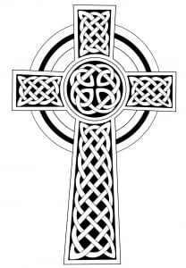 Celtic cross (Celtic Art Coloring Page)
