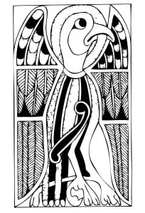 Celtic Art : big bird (Coloring Page)