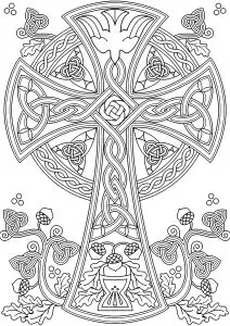 Celtic cross and tassels