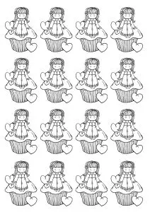 Cupcake little girl
