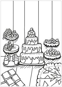 Coloring free book cupcake 2