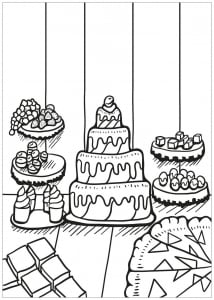 Coloring free book cupcake 2