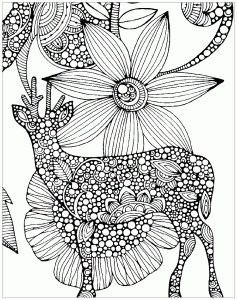 coloring-difficult-deer