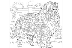 Printable Dogs coloring sheets for adults