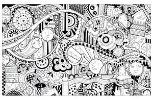 Funny City In Doodle