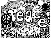 Printable Doodle art / Doodling coloring sheets for adults