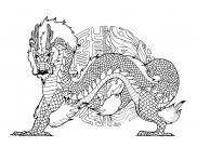 Dragons Coloring Pages for Adults