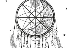 Printable Dreamcatchers coloring sheets for adults