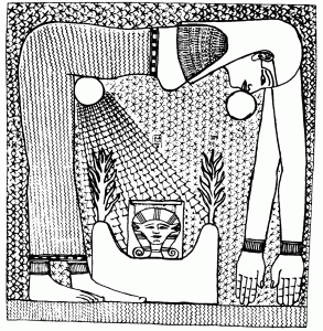 coloring-egypt-difficult (Egypt & Hieroglyph Coloring Page)