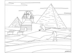 Pyramids of Giza and the Sphinx