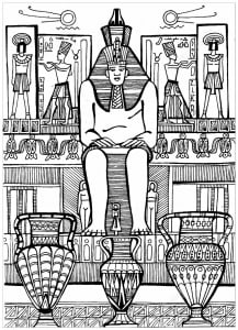 Coloring the abu simbel temples