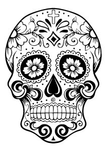 Coloring el dia de los muertos 2