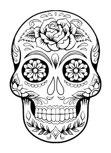 Coloring el dia de los muertos 4