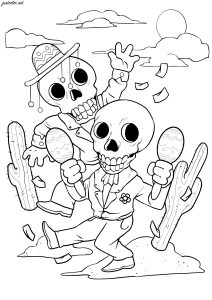 Dancing skeletons