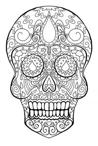Crâne "Day of the Dead".