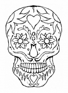 coloring-adult-tattoo-skull-eyes-flowers