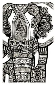 Elephant te print for free
