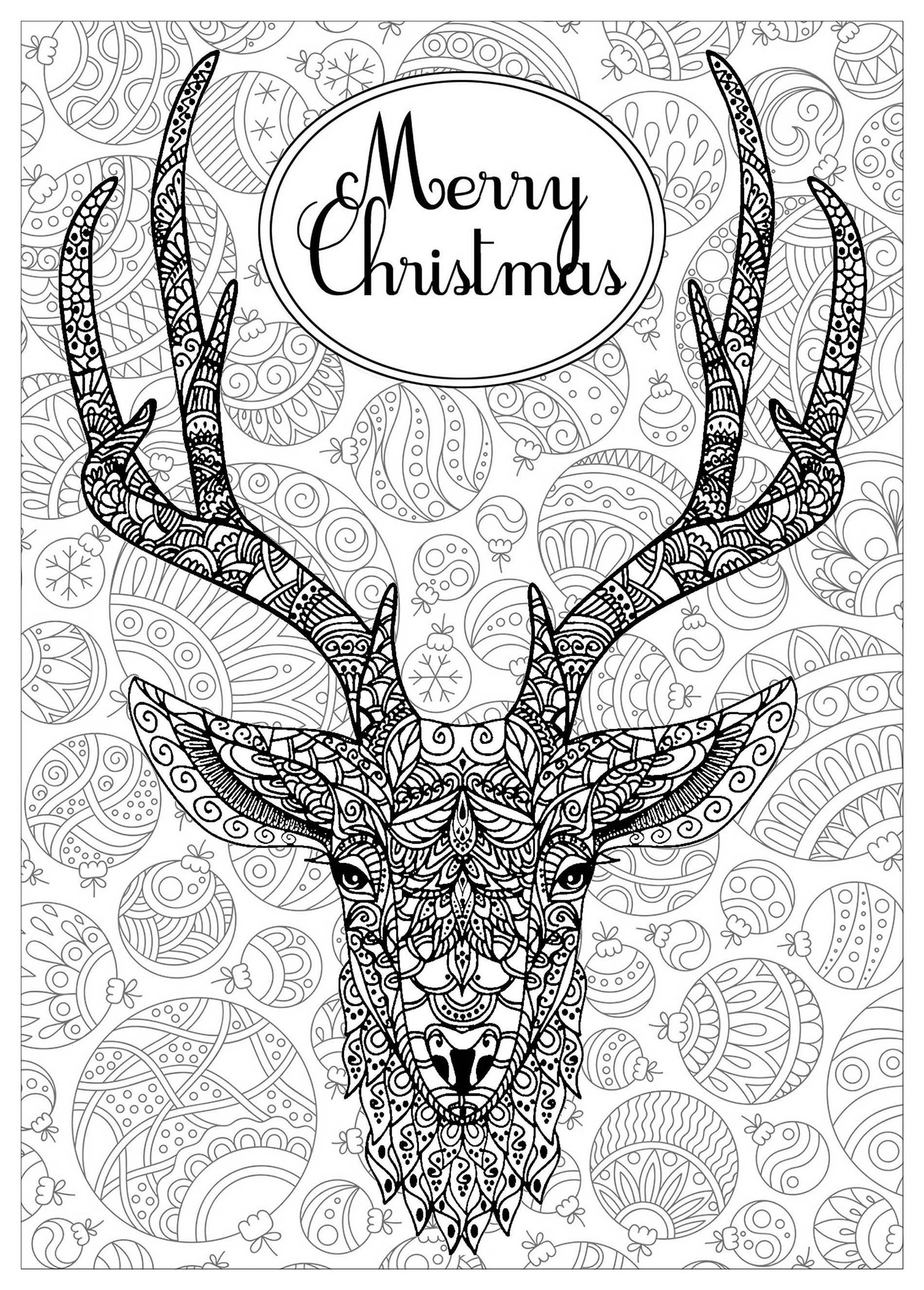 5600 Colouring Pages Christmas Deer Pictures 5600 Colouring Pages Christmas Deer Pictures