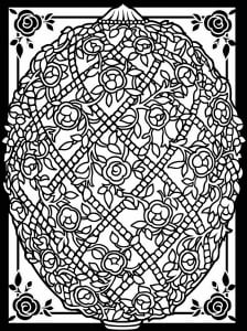 Easter Egg With Flowers
