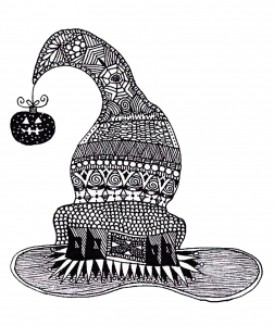 coloring-adult-halloween-zentangle-witch-hat