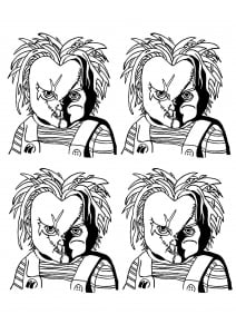 Halloween Chucky Warhol Style Portrait