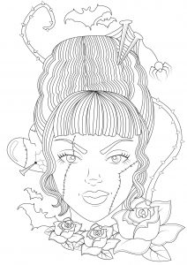 Coloring bride of frankenstein