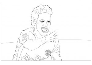 Coloring neymar jr 2