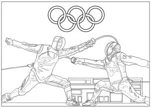 Olympic games fencing
