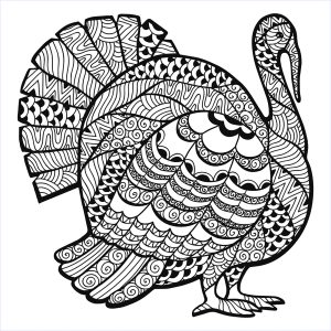 Thanksgiving Turkey with Zentangle