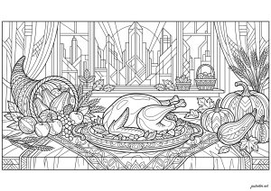 Autumn Festival Art Deco