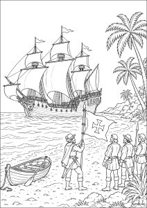 Christopher Columbus discovers America - October 12, 1492