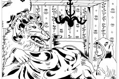 Printable Fairy tales coloring sheets for adults