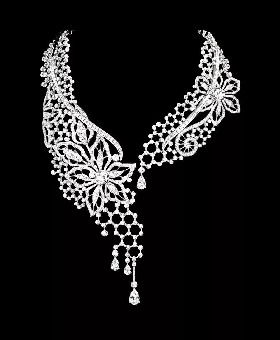 Collier diamants - 1 (Printable Fashion, clothing and jewelry Coloring Page for adults)