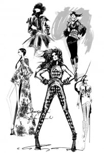 Croquis Mode Olivier Collection Balmain Printempsete2013 2