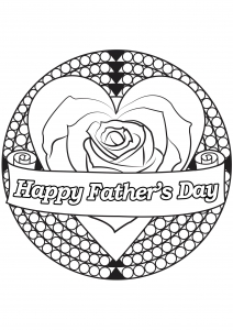 Coloring for Father's Day - Father's Day Adult Coloring Pages