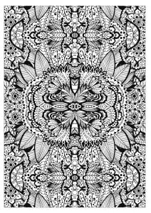 Complex Flower Carpet By Valeriia Lelanina