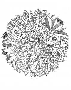 Flowers vegatation mandala