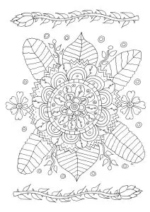 Simple flowers and patterns