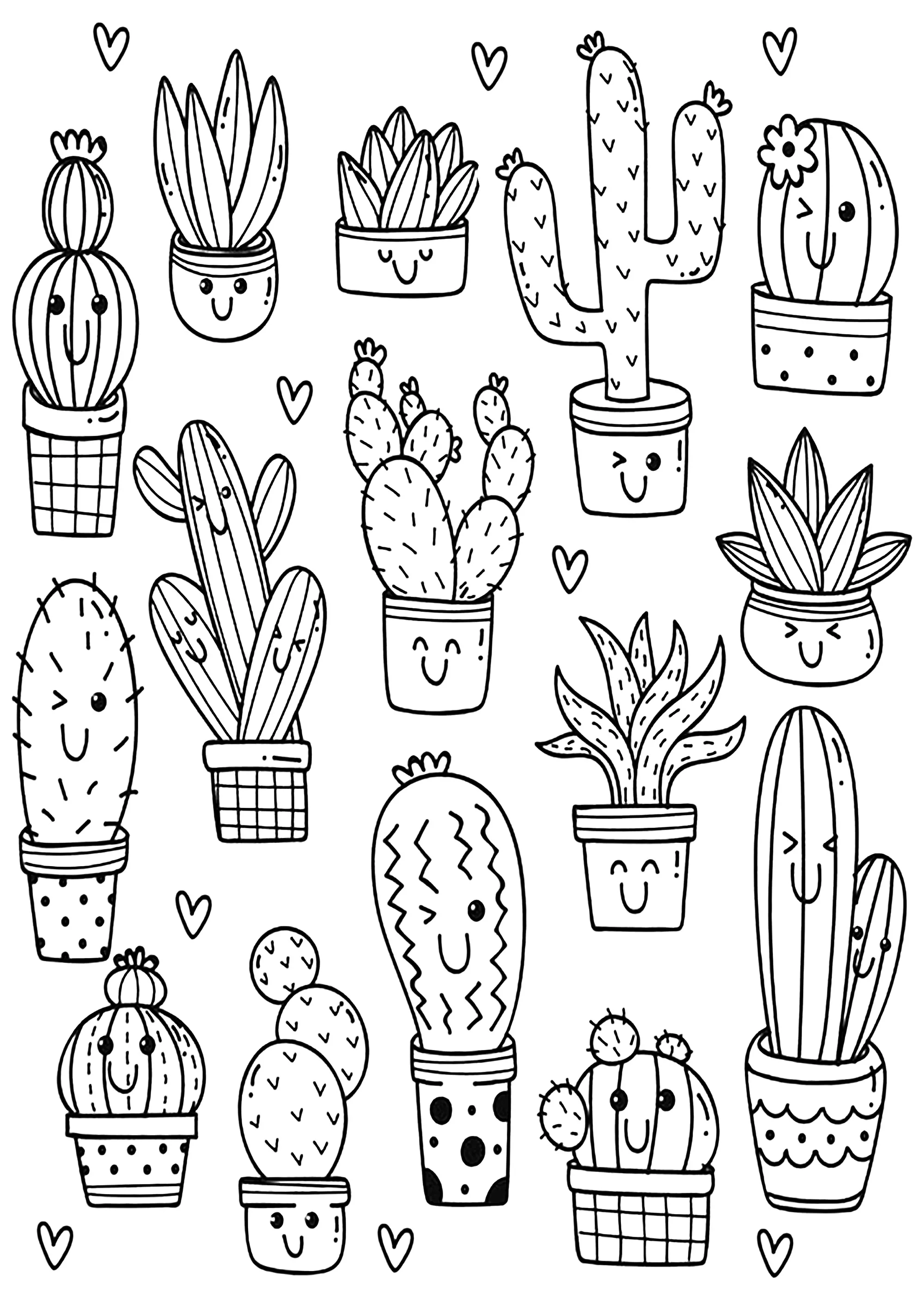 Flowers-vegetation-93109 (Printable Flowers & vegetation Coloring Page for adults)