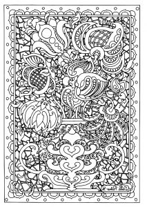Coloring adult flower difficult