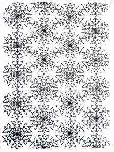 Coloring flowers petals adult
