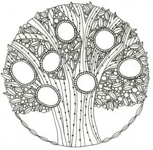 Incredible Tree (Flowers & vegetation Coloring Page)
