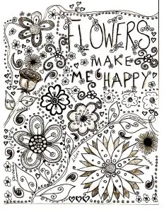 Flowers drawing