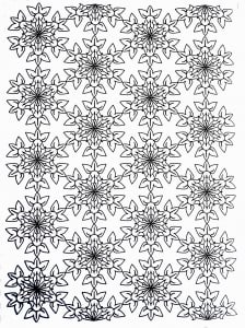 Symmetrical flowers (Flowers & vegetation Coloring Page)