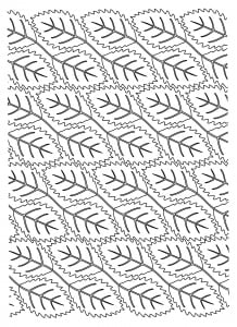 Pretty leaves (Flowers & vegetation Coloring Page)