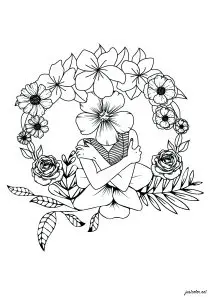 Flower Head Woman