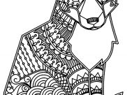 Foxes Coloring Pages for Adults